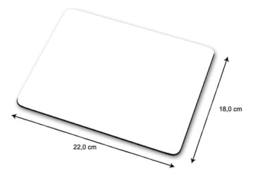 Mouse Pad Para Sublimação - Retangular 18x22cm