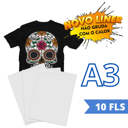 OBM Power Film Tradicional Impressão Direta - Folha A3 - Novo Liner Não Gruda Com o Calor