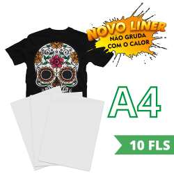 OBM Power Film Tradicional Impressão Direta - Folha A4 - Novo Liner Não Gruda Com o Calor