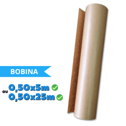 Papel Siliconado BOBINA 0,50x5m ou 0,50x25m