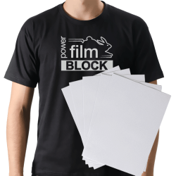 Power Film - Filme de Recorte Transferível Kit 10 Folhas A4 ou A3 - Escolha a Cor - Linha Premium BLOCK