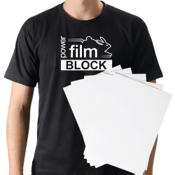 Power Film - Filme de Recorte Transferível Kit 10 Folhas A4 ou A3 - Escolha a Cor - Linha Premium BLOCK