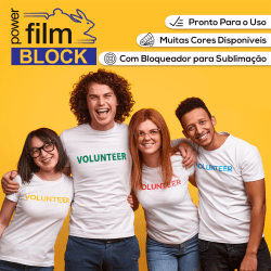 Power Film - Filme de Recorte Transferível Kit 10 Folhas A4 ou A3 - Escolha a Cor - Linha Premium BLOCK
