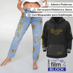 Power Film - Filme de Recorte Transferível Kit 10 Folhas A4 ou A3 - Escolha a Cor - Linha Premium BLOCK
