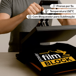 Power Film - Filme de Recorte Transferível Kit 10 Folhas A4 ou A3 - Escolha a Cor - Linha Premium BLOCK